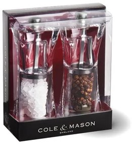 Cole&Mason - Set di macinini per sale e pepe CRYSTAL 2 pezzi 12,5 cm