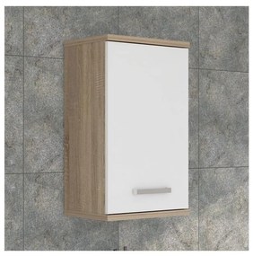 Mobile da bagno a parete VENOM bianco/rovere Sonoma