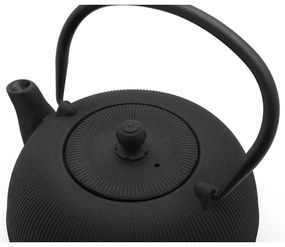 Set da tè in porcellana nera e lega Sichuan - Bredemeijer