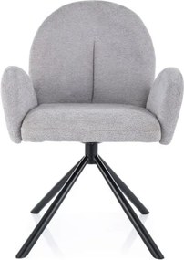 Sedia Planet Raven grigio 06/nero