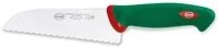 Coltello per Pizza Seghettato Lama 16 cm Manico Antiscivolo Sanelli Premana Verde/Rosso