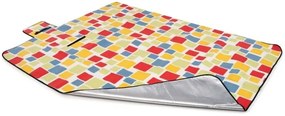 Coperta da spiaggia colorata con motivo a quadri 150 x 130 cm Larghezza: 150 cm | Lunghezza: 200 cm