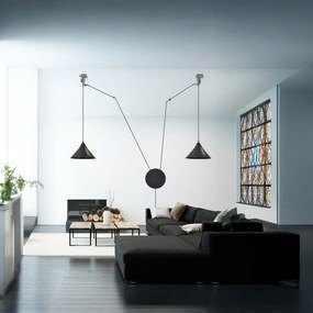 Piantana a Sospensione ABRAMO 2 WHITE o Black