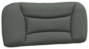 Letto con materasso grigio scuro 90x190 cm in tessuto