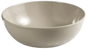 Lavabo da appoggio 40 cm sabbia con rilievi sul fondo Logos