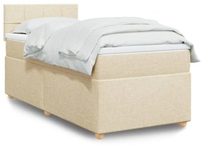 Giroletto A Molle Con Materasso Crema 100x200 Cm İn Tessuto /