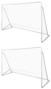 Porta Da Calcio İn Acciaio 2 Pz 240x90x150 Cm /