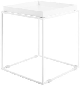 Tavolino moderno in metallo bianco 38 x 38 cm SAXON Beliani