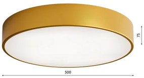 Plafoniera LED CLEO 69W 230V 3000K Ø50 cm oro