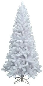 Albero di Natale artificiale innevato Alaska bianco H 210 cm