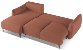 Divano angolare rosa (con penisola a sinistra) Malie – Makamii