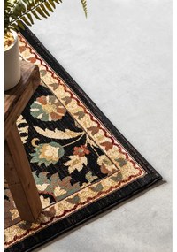 Runner nero e beige 80x240 cm Herat - Nouristan