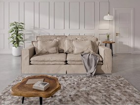 Divano marrone chiaro 236 cm Nora – Ropez