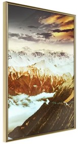 Poster  Mountain Land  Cornice Quadri Cornice d'oro, Larghezza x Altezza Home decor 20x30