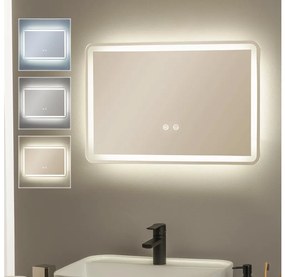 Brilagi - Specchio da bagno riscaldato antiappannamento con dimmer LED e retroilluminazione BELLA LED/12W/230V 40x60 cm IP44
