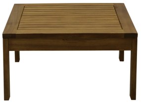 Tavolino da salotto da giardino quadrato in legno massello L60 cm SALVADOR