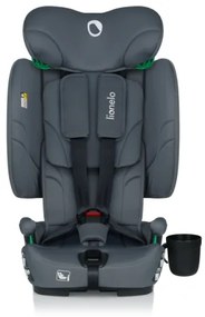 Lionelo - Seggiolino auto pieghevole NELLY i-Size 76-150 cm Grigio Grafite