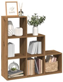 Libreria Divisorio 3piani Rovere Artigianale 99x29x99truciolato /