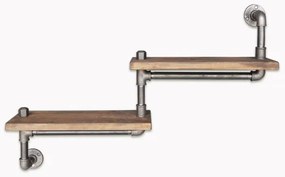 Mensola da parete BORURAF 35x75 cm abete