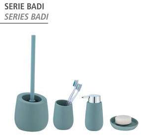 Tazza in ceramica blu per spazzolini da denti Badi - Wenko