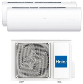 Condizionatore a muro multisplit inverter HAIER Jade 9 + 9 14000 BTU classe raffreddamento A+++, classe di riscaldamento A++, bianco
