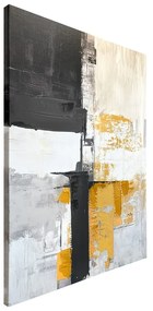 Quadro con elementi dipinti a mano 70x100 cm Jade – Styler