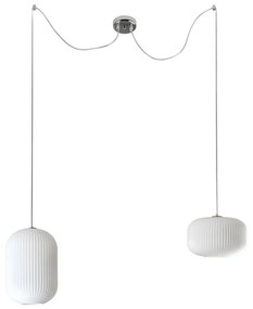 Lampadario Glamour Rebecca cromo E27 NOVECENTO