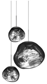 Tom Dixon - Melt Trio Rotondo Lampada LED a Sospensione Cromato Tom Dixon