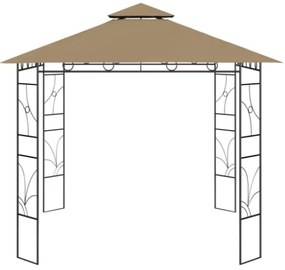 Gazebo 3x3x2,7 m Grigio Talpa 160 g/m²