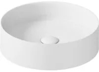 Lavabo tondo da appoggio diam38cm serie Smart-B di Ceramica Galassia - Bianco Matt