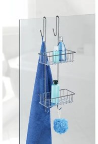 WENKO 22213100 - Supporto ALDO 24,5 x 70 cm in acciaio inossidabile, finitura argento