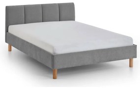 Letto singolo imbottito grigio rete non inclusa 120x200 cm Joker – Meise Möbel