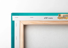 Stampa su tela – Polpo blu-oro