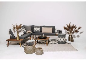 Divano da giardino grigio con struttura in legno di acacia Lustio - Bonami Selection