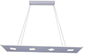 Lampadario LED design FIONA bianco, luce con 3 temperature di colore 5500 lumen