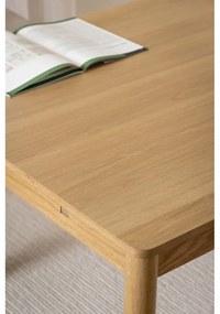 Tavolo da pranzo pieghevole in legno di quercia di colore naturale 100x200 cm Atlantic - Actona