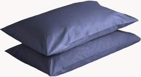 Set di 2 federe in percalle di cotone Blueberry