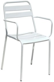 ROMANUS - set tavolo in alluminio e teak cm 110 x 70 x 72 h con 4 poltrone Romanus