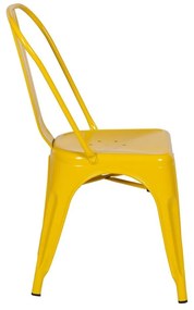 Set di 2 sedie da pranzo gialle in metallo - Ixia