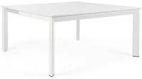 Tavolo da Esterno Giardino Allungabile Pranzo in Alluminio Bianco Konnor Formato: 110-160 cm