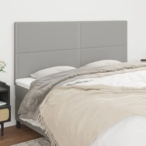 Testiere 4 Pz Grigio Chiaro 100x5x78/88 Cm İn Tessuto /