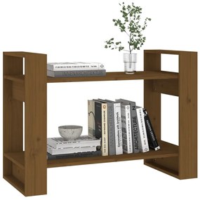 Libreria/divisorio miele 80x35x56,5 cm legno massello di pino