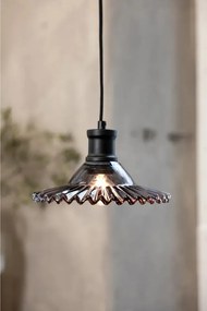 Lampadario nero con paralume in vetro ø 21,5 cm Novia – Markslöjd