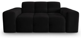 Divano in velluto nero 156 cm Kendal - Micadoni Home