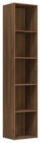Libreria rovere marrone 40x30x189 cm in legno multistrato