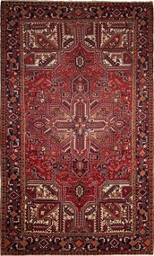 Heriz Tappeto persiano 360x220 Rosso (Iran) Annodato A Mano