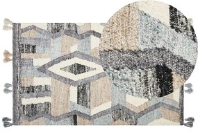 Tappeto kilim lana multicolore 80 x 150 cm AYGEZARD Beliani