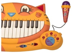 B-Toys - Pianoforte per bambini con microfono Cat 4xAA
