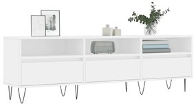 Mobile porta tv bianco 150x30x44,5 cm in legno multistrato