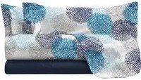 Completo letto matrimoniale Soffioni blu Datex